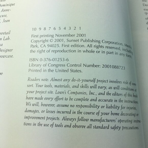 Home Interior Decorating Book Guide Lot 2 Home Depot and Loews Hardcover u - Picture 10 of 12